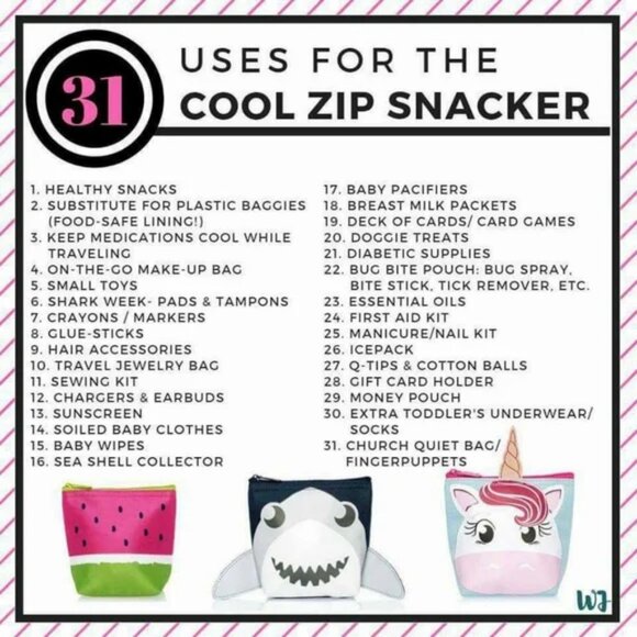 Thirty-One Cool Zip Snacker - Rainbow - Picture 2 of 4